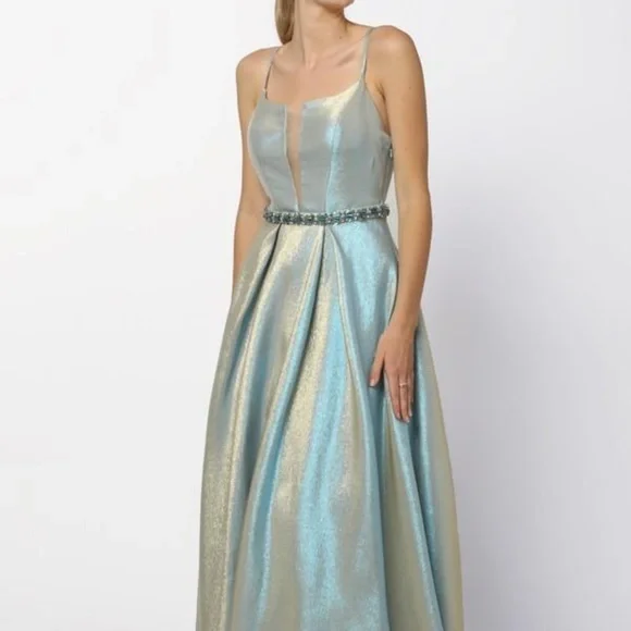 Nox Anabel Dresses New Bluegold Prom Dress With Rhinestone